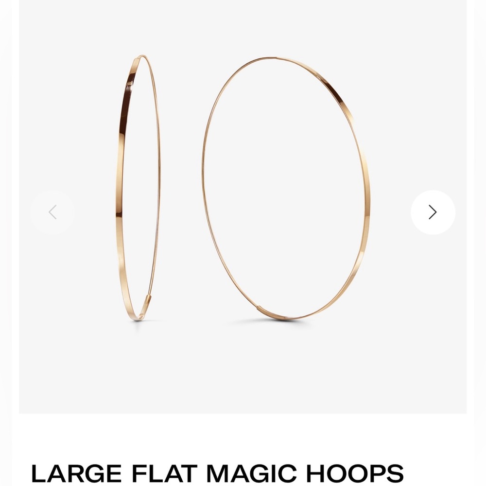Lana Large Flat Magic Hoop Earrings